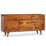 Sideboard Solid Wood with Carved Doors 160x40x75 cm Image 10