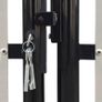 Black Double Door Fence Gate 300 x 150 cm Image 4