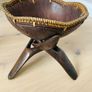 Handmade wooden bowel and stand Image 3
