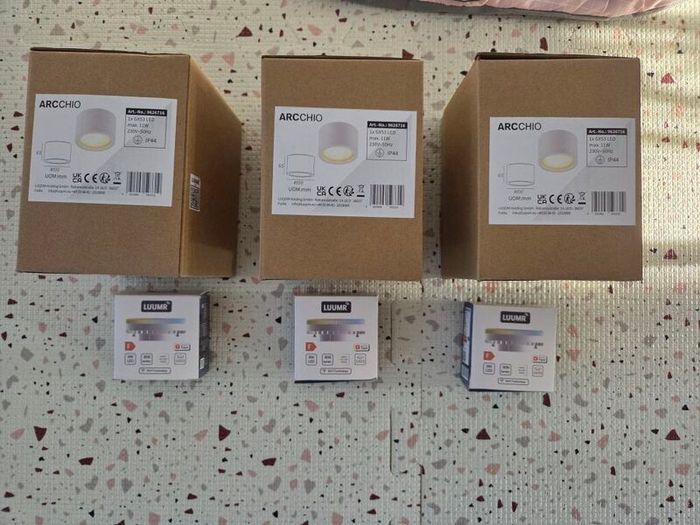 Downlights Arcchio White & Smart Tunable Light Luumr x 3