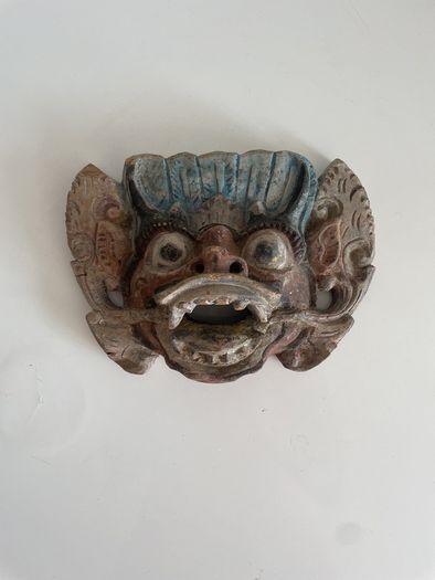 Old Asian Wooden Wall  Mask