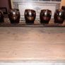 Rich Bronze Filigree Tray with 5 Glass Candle Holders, AV Image 6