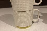 Orla Kiely Ceramic " Tea for One" Stacking Teapot and Mug Set - Pressed Flower