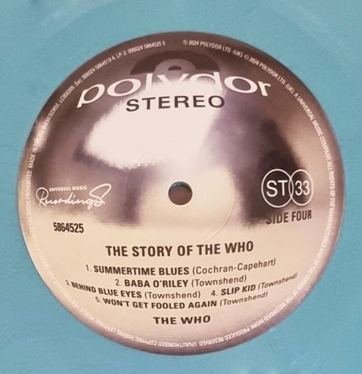 The Who - The Story Of The Who Record Store Day Reissue Coloured Vinyl 2 x LP