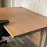 1200 Beech Straight Office Desk & Chair Image 2