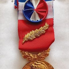 V Republic Medaille d,honneur du Travail, Ministry of Labour, Gold,  AU