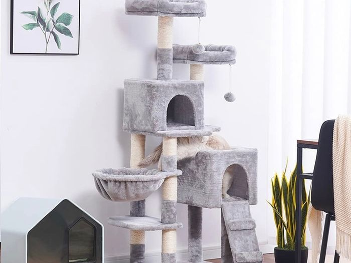 Cat Tree, 147 cm cat tower, Multi-Leve cat condo MULTIPLE COLOURS (FREE POSTAGE)