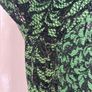 Zara Black and Green Lace Top Image 4