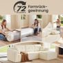Corner Sofa No Assembly Required Modular Sofa 244cm Wide Vacuum Packed Sofa Bed Image 6