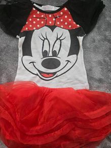 minnie mouse top and skirt set