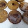 set of olive wood coasters Image 3