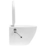 Wall Hung Rimless Toilet with Concealed Cistern Ceramic White Image 5