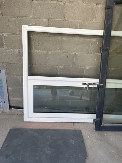 Anthracite double door external triple glazed