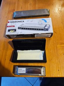 Harmonics X 2  1x Ian54420. Model No Z28465. I X Hero Harmonica . Both In Working Order.  See Photos For Same.