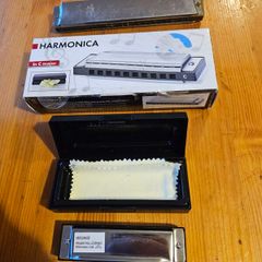 Harmonics X 2  1x Ian54420. Model No Z28465. I X Hero Harmonica . Both In Working Order.  See Photos For Same.