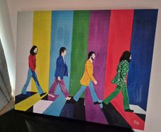 The Beatles Abbey Road hand painted canvas