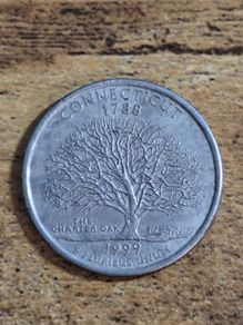 USA, State Quarter Dollar 1999 P Connecticut - free standard postage
