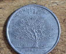 USA, State Quarter Dollar 1999 P Connecticut - free standard postage