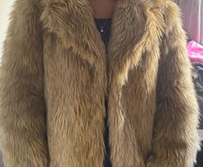 topshop faux fur coat