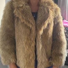 topshop faux fur coat