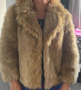 topshop faux fur coat