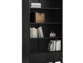Bookshelf Industrial Black 90x40x180 cm Steel