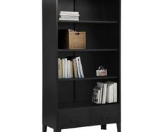 Bookshelf Industrial Black 90x40x180 cm Steel