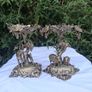 Matching Pair of Mid Victorian Silverplate Table Epergnes Image 2
