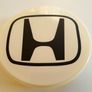 Honda White top black letter 68mm 69mm 70mm Alloy Wheel Center Caps cap Hub Cover Image 5