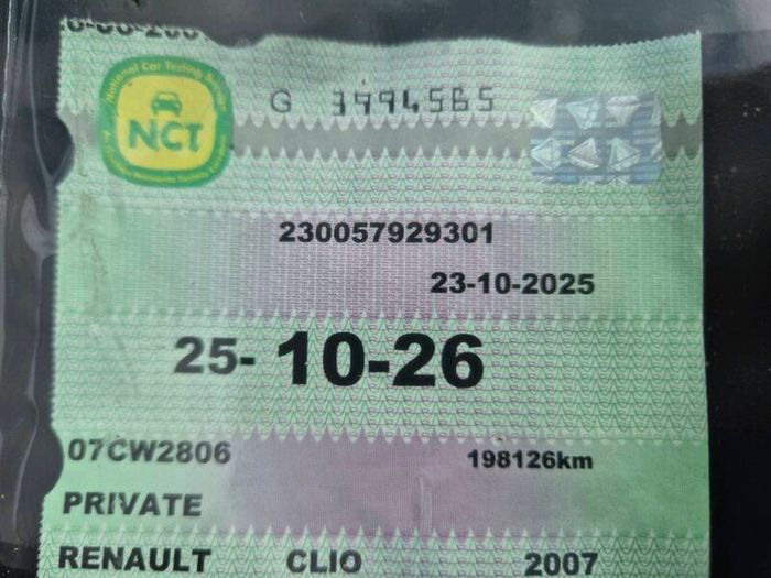 2007 Renault Clio  NCT Until Nov 2026