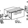 Toyota Corolla E11 97-00 Lower Double DIN Radio Storage Cubby Genuine Lower Mounting Brackets Left & Right Image 2