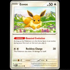 Eevee 074/131 Common Scarlet and Violet Prismatic Evolutions Pokemon Card