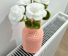 Crochet Flower Pot Decor