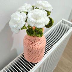 Crochet Flower Pot Decor