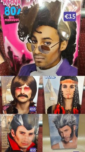 Halloween wigs and accessories