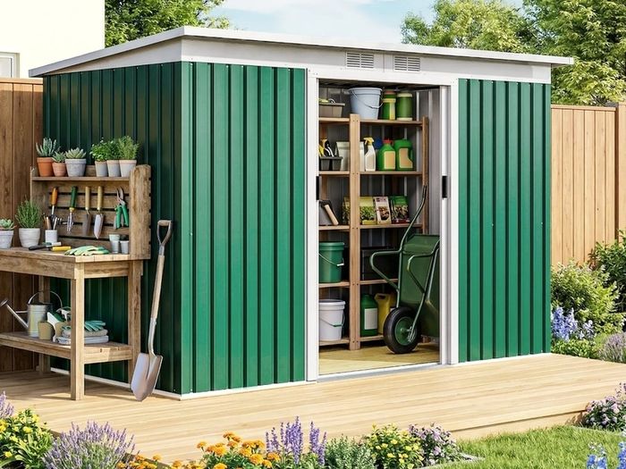 Brand New  9ft x 4ft Garden tool Shed . Available in two colors