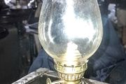 Brass oil lamp