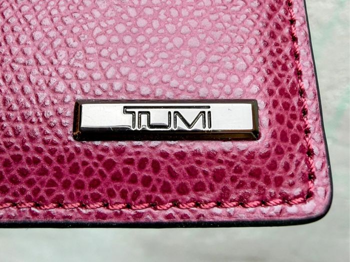 Tumi leather passport cover, burgundy