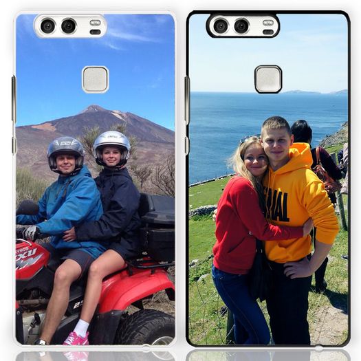 Huawei P9 - Personalised hard case - Black, White and Transparent