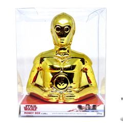 Disney Star Wars C-3PO Gold Robot Money Box Piggy Bank Coin Jar Novelty Brand New In Box