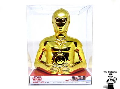 Disney Star Wars C-3PO Gold Robot Money Box Piggy Bank Coin Jar Novelty Brand New In Box