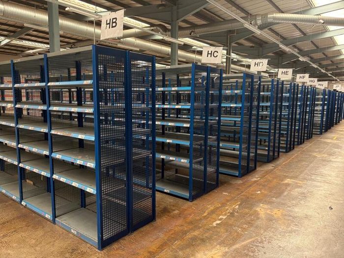Used Industrial Metal Shelving
