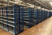 Used Metal Shelving Racking 6 Bays Joined
