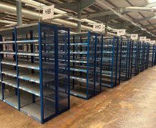 Used Metal Shelving Racking 6 Bays Joined