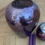 Purple Vase, Tea Light Holder & Two Purple Dinner Candles Image 3