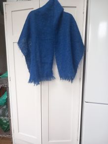 Royal Blue Mohair Wrap