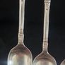 Collection of 5 Vintage Newbridge Silverware Apostle Spoons Image 3
