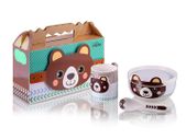 Porcelain Children Dinner 4pc Set Teddy Bear
