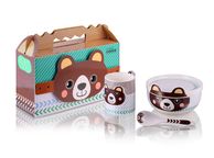 main image for ad Porcelain Children Dinner 4pc Set Teddy Bear