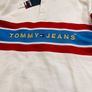 Tommy Jeans archive collegiate logo rugby polo shirt iwhite Image 5
